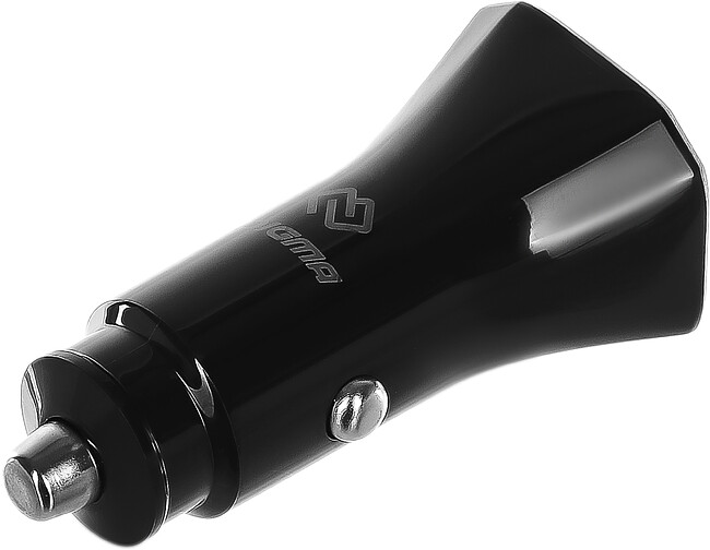 Автомобильное зарядное Digma DGC2B черный (DGC2B0F010BK)