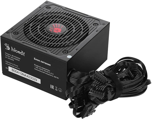 Блок питания Bloody ATX 500W White (BD-PS500W)
