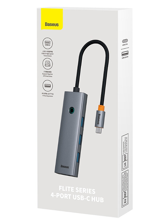 USB-хаб Baseus BS-OH108 Space Grey (B0005280A813-03)