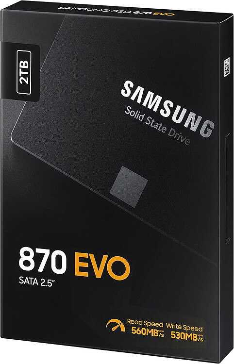 SSD диск Samsung 870 EVO 2TB (MZ-77E2T0B/EU)