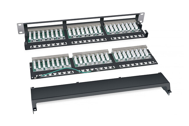 Патч-панель Cabeus PLHD-48-CAT.5E-SH-DUAL IDC-1U