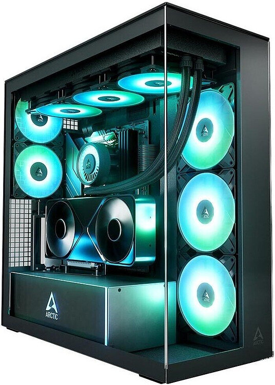 Корпус Arctic Xtender VG без БП Black/Clear Glass (ACPCC00024A)