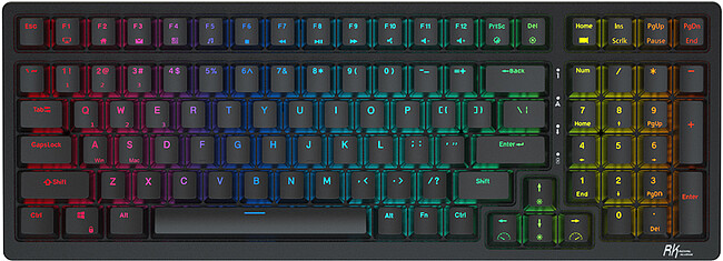 Монитор AOC 27G2SPAE/BK + Клавиатура Royal Kludge RK98 Black + Мышь Logitech G203 Lightsync (910-005796)