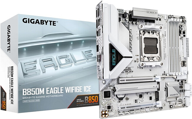 Материнская плата Gigabyte B850M Eagle WIFI6E Ice (rev. 1.0)