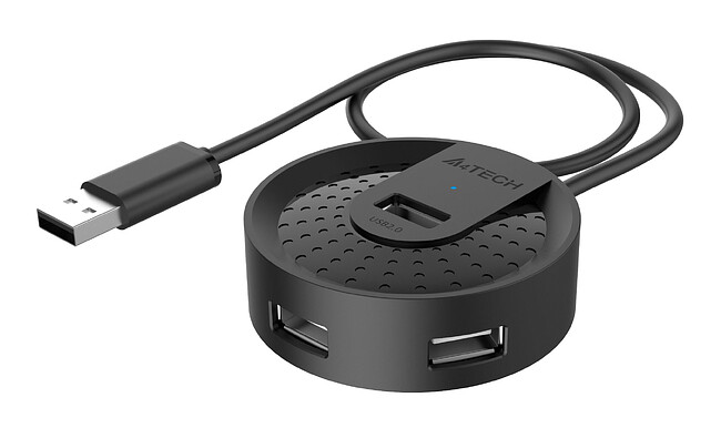 USB-хаб A4Tech HUB-20 черный