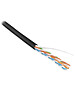 Кабель витая пара Hyperline UUTP4-C5E-S24-IN-LSZH-BK-305 черный