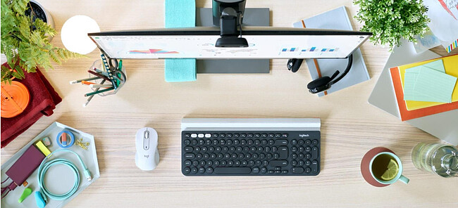 Мышь Logitech M650L Signature Bluetooth Mouse White (910-006238)