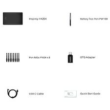 Графический планшет Huion Inspiroy черный (H420X)