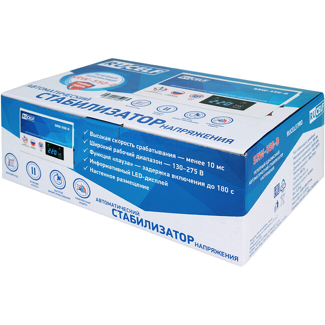 Стабилизатор напряжения Rucelf SRW-550-D