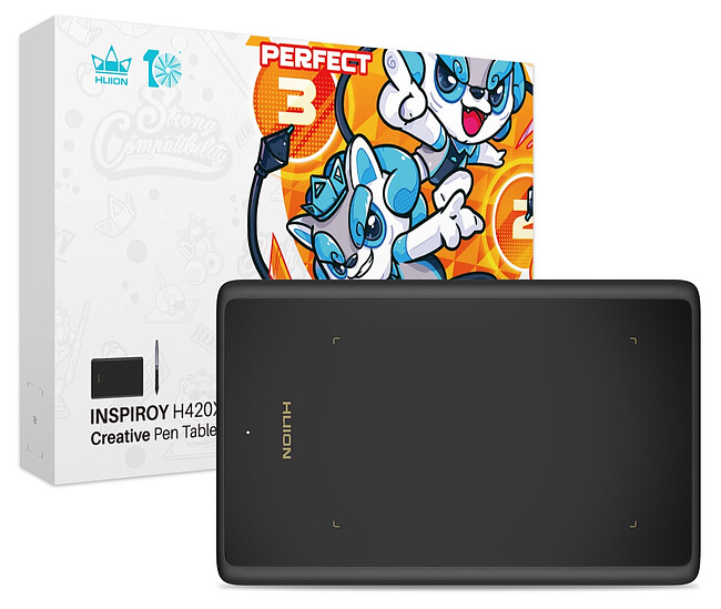 Графический планшет Huion Inspiroy черный (H420X)