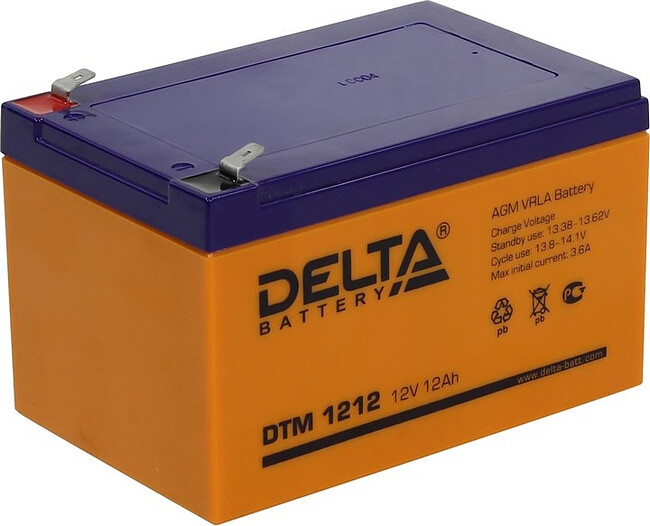 Аккумулятор для ИБП Delta DTM 1212