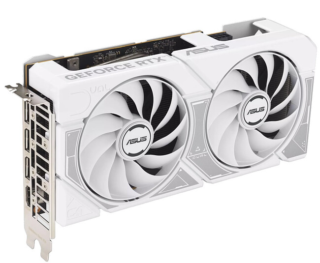 Видеокарта ASUS GeForce RTX 5060 Dual White OC 8GB GDDR7 DUAL-RTX5060-O8G-WHITE (90YV0N15-M0NA00)