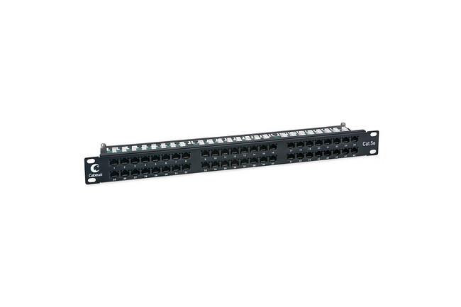 Патч-панель Cabeus PLHD-48-Cat.5e-Dual