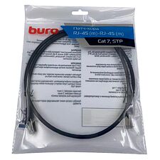 Патч-корд Buro STP cat7 1м черный (BU-7-1M)