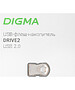 USB Flash-накопитель Digma DRIVE2 128GB USB 2.0 серебристый (DGFUM128A20SR)