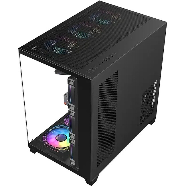 Корпус 1stPlayer MV8-TP без БП Black (MV8-TP-BK-3F7R-1F7)