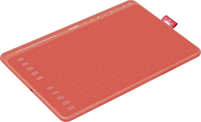 Графический планшет Huion HS611 коралловый красный