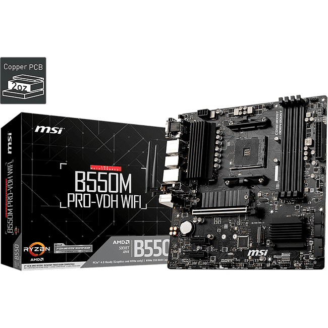 Материнская плата MSI B550M Pro-VDH WiFi mATX DDR4