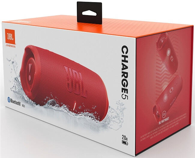 Беспроводная колонка JBL Charge 5 красный (JBLCHARGE5RED)