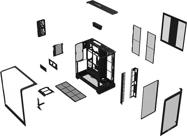 Корпус Thermaltake View 390 Air Black (CA-11F-00M1WN-00)