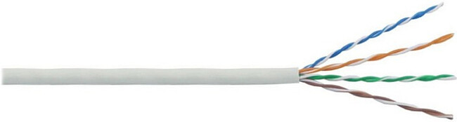 Кабель витая пара Lanmaster NM-FTP5E4PR-CCA кат.5е F/UTP общий экран 4X2X24AWG PVC внутренний 305м серый Кабель витая пара Lanmaster NM-FTP5E4PR-CCA кат.5е F/UTP общий экран 4X2X24AWG PVC внутренний 305м серый