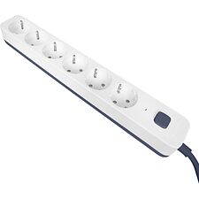 Сетевой фильтр Powercom SP-06W 1.8м белый/серый Сетевой фильтр Powercom SP-06W 1.8м белый/серый