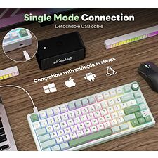 Клавиатура Royal Kludge R75 Brown switch/Skycyan