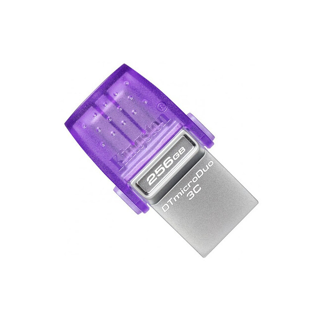 USB Flash-накопитель Kingston DataTraveler microDuo 3C 256Gb фиолетовый (DTDUO3CG3/256GB)