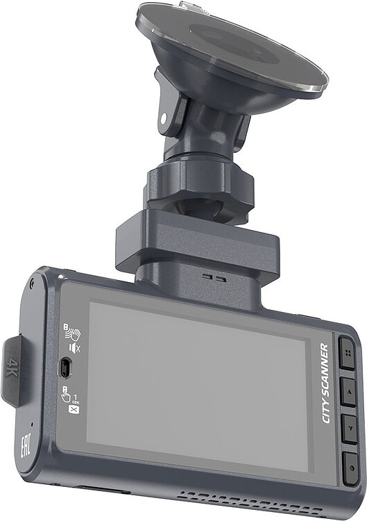 Автомобильный видеорегистратор SilverStone F1 CityScanner 4K темно-серый