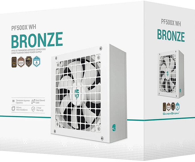 Блок питания DeepCool PF500X WH ATX 500W (R-PF500X-HD0W-WGEU)