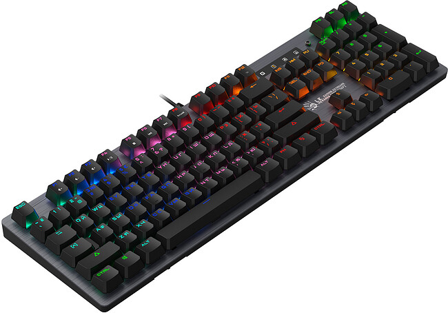 Клавиатура A4Tech Bloody B760 Grey/Neon Black Switch