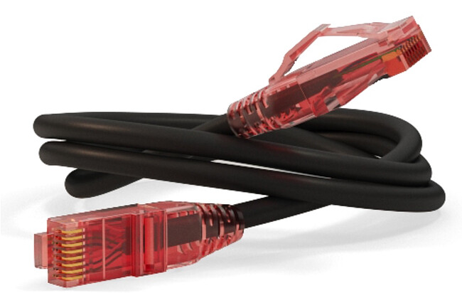 Патч-корд Hyperline PC-LPM-UTP-RJ45-RJ45-C5e-3M-LSZH-BK