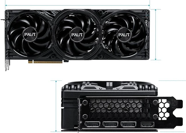 Видеокарта Palit RTX 5080 GamingPro 16GB GDDR7 (NE75080019T2-GB2031A)
