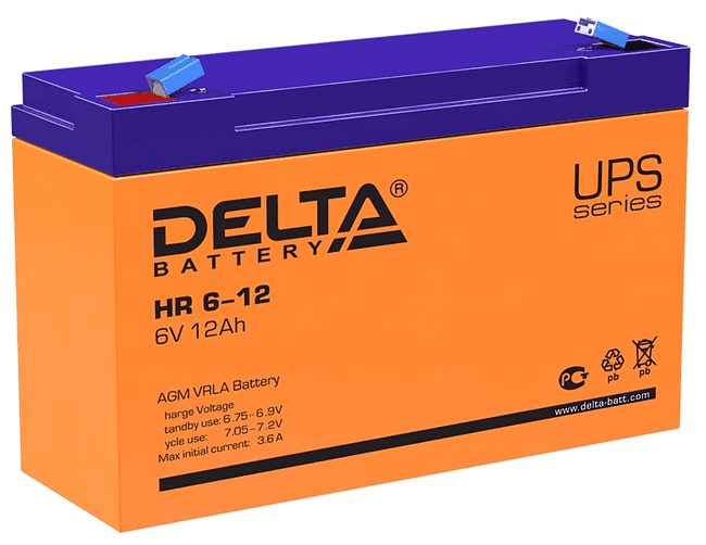 Аккумулятор для ИБП Delta HR 6-12
