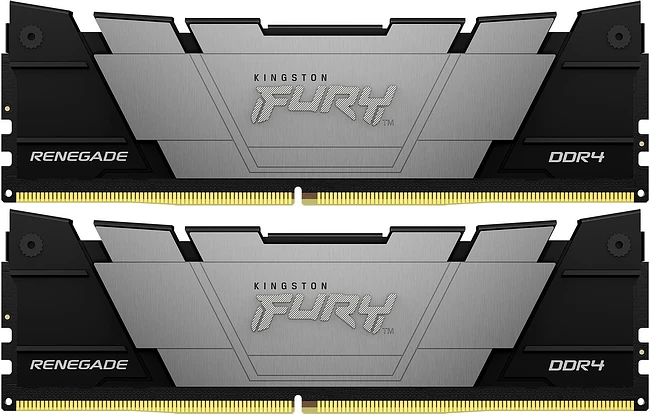 Оперативная память Kingston Fury Renegade Black 16GB DDR4 XMP (KF442C19RB2K2/16)