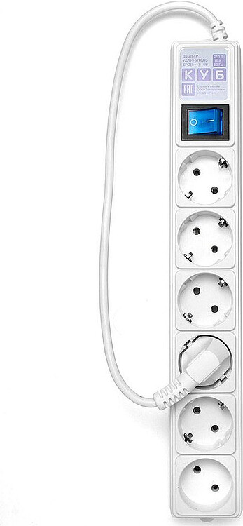 Сетевой фильтр Power Cube Куб SPG(5+1)-16B-0,5М
