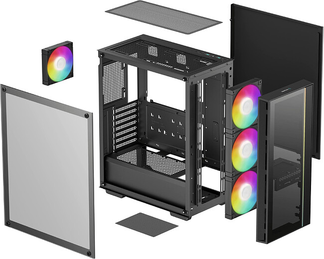 Корпус DeepCool MATREXX 55 V4 без БП Black (R-MATREXX55-BKADA4-G-4)