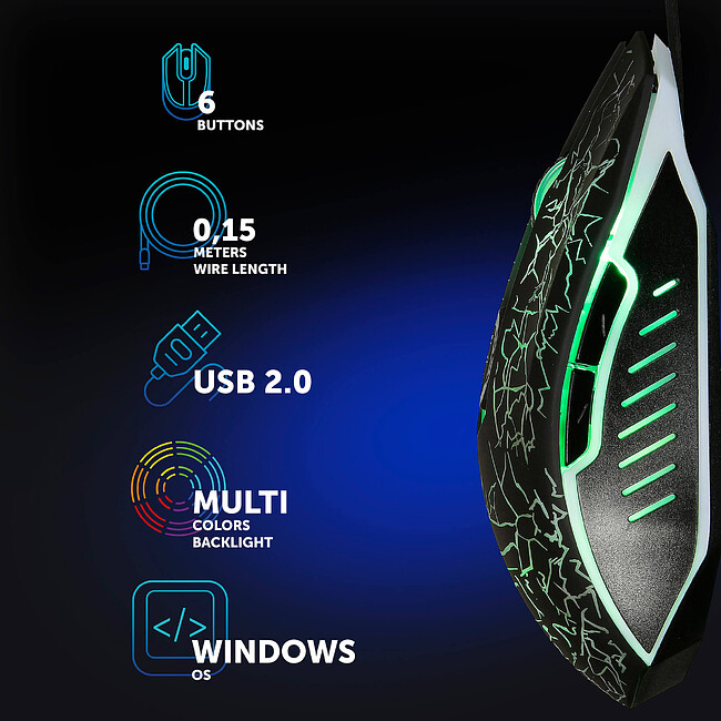 Набор периферии Oklick HS-HKM100G черный