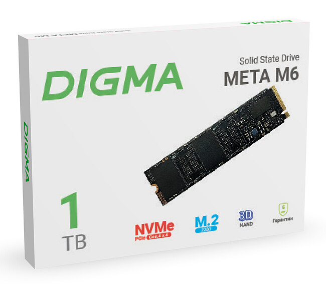 SSD диск Digma Meta M6 1TB (DGSM4001TM63T)