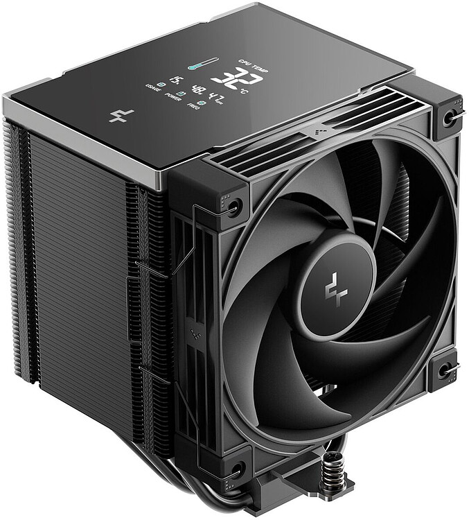 Кулер для процессора DeepCool AK500 G2 Digital NYX черный (R-AK500G2-BKNNMN-GJD-1) + термопаста DeepCool DS9 3.5г (R-DS9-GY035C-G)