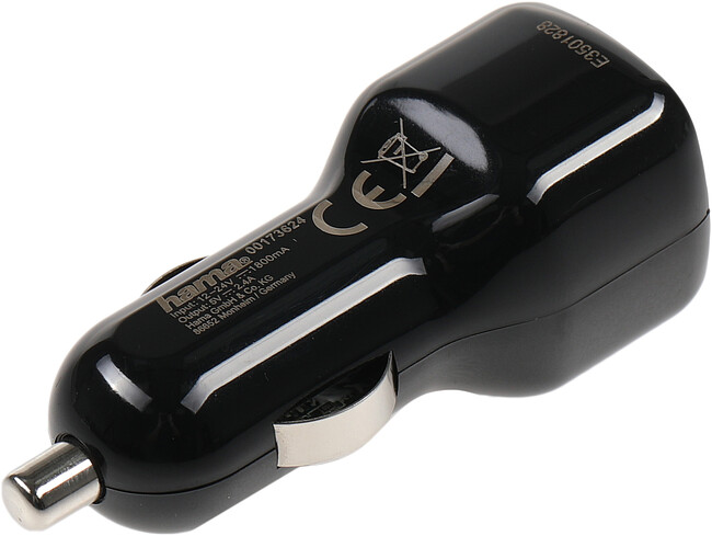 Автомобильное зарядное Hama H-1401660 черный (00173624)