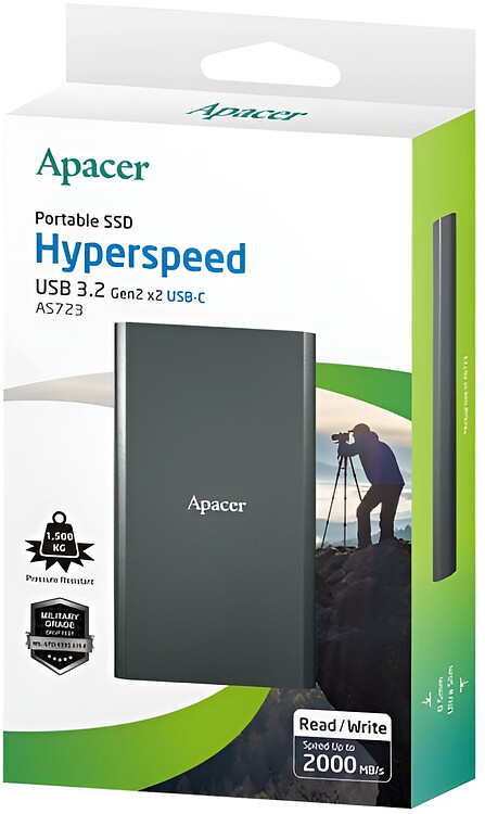 Внешний накопитель Apacer AS723 1TB (AP1TBAS723B-1)