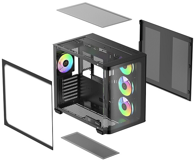 Корпус Ocypus Iota C70 BK Curve ARGB Digital (Iota-C70-BKD400CD-GL)