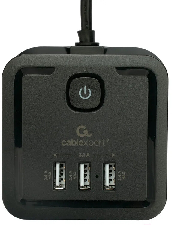Сетевой фильтр Cablexpert Tower TWR-4-U3-B-2