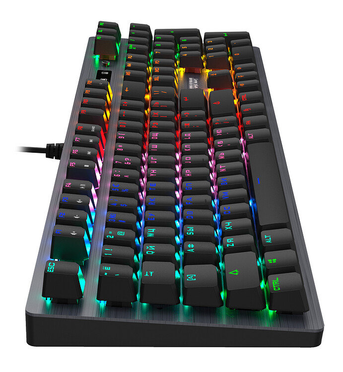 Клавиатура A4Tech Bloody B760 Grey/Neon Black Switch