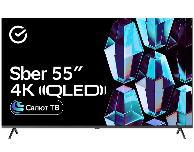Телевизор Sber SDX-55UQ5235 темно-серый