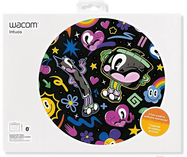 Графический планшет Wacom Intuos S Bluetooth черный (CTL-4100WLK-N)