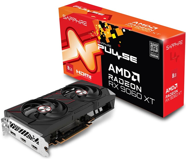 Видеокарта Sapphire Pulse AMD Radeon RX 9060 XT Gaming OC Dual 8Gb GDDR6 (11350-04-20G) Видеокарта Sapphire Pulse AMD Radeon RX 9060 XT Gaming OC Dual 8Gb GDDR6 (11350-04-20G)