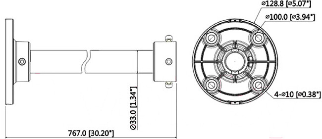 Кронштейн для камер видеонаблюдения Dahua DH-PFB220C