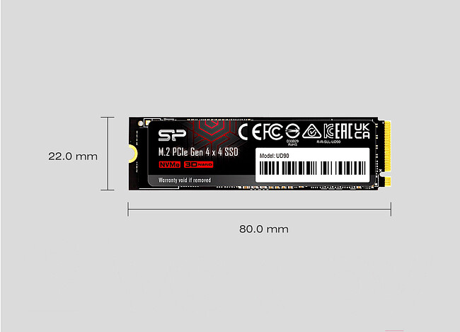 SSD диск Silicon-Power PCI-E 1Tb (SP01KGBP44UD9005)